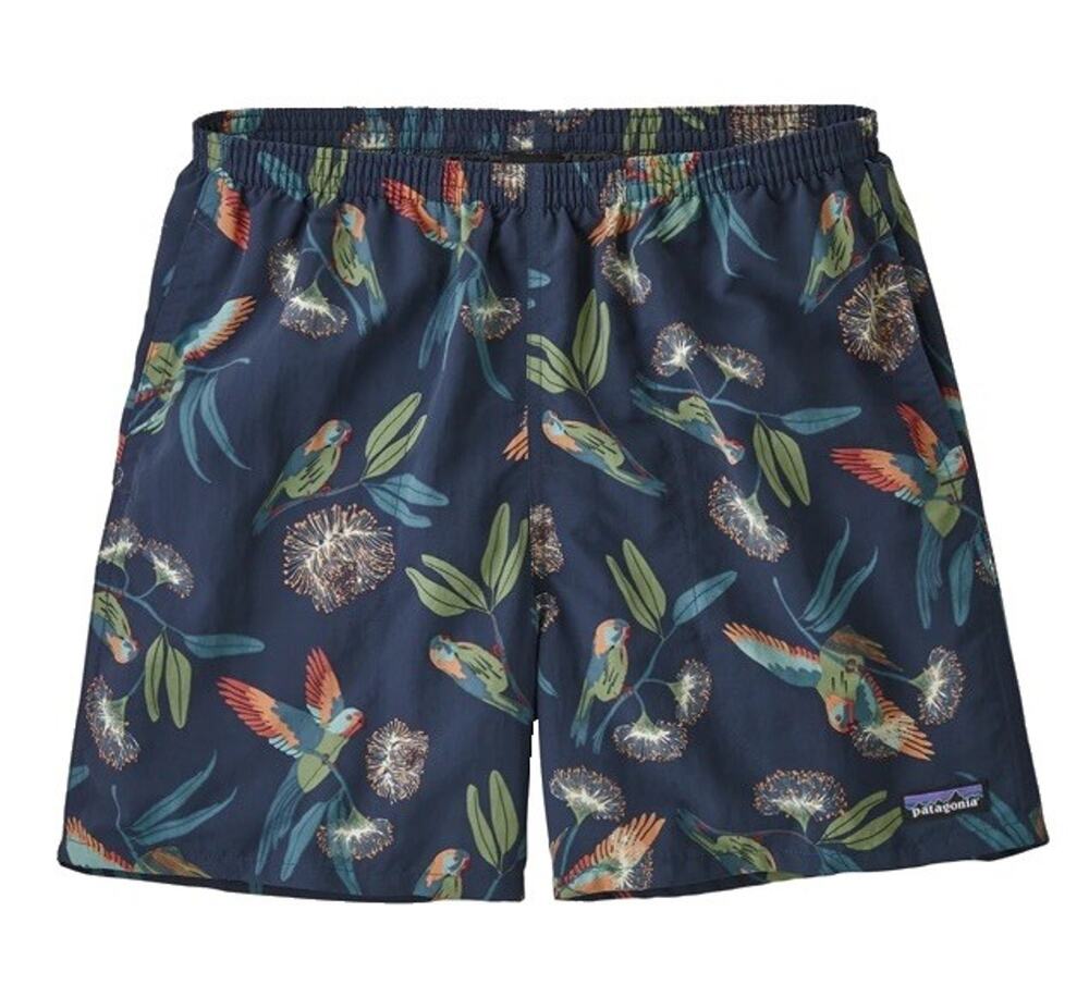 Patagonia Swim Men’s Baggies Board Shorts Men Hawaiian Floral Birds Size XS